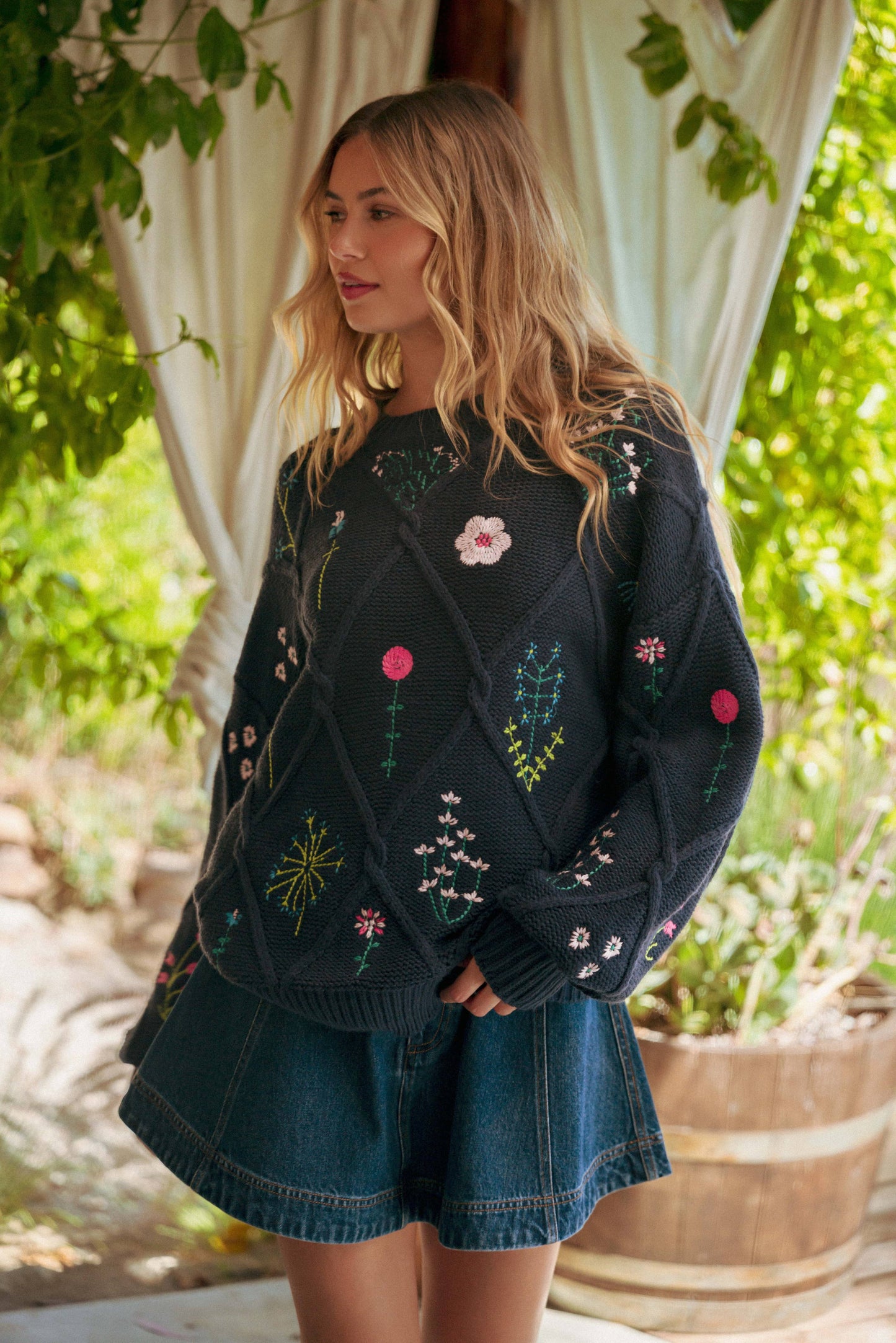 Floral Sweater