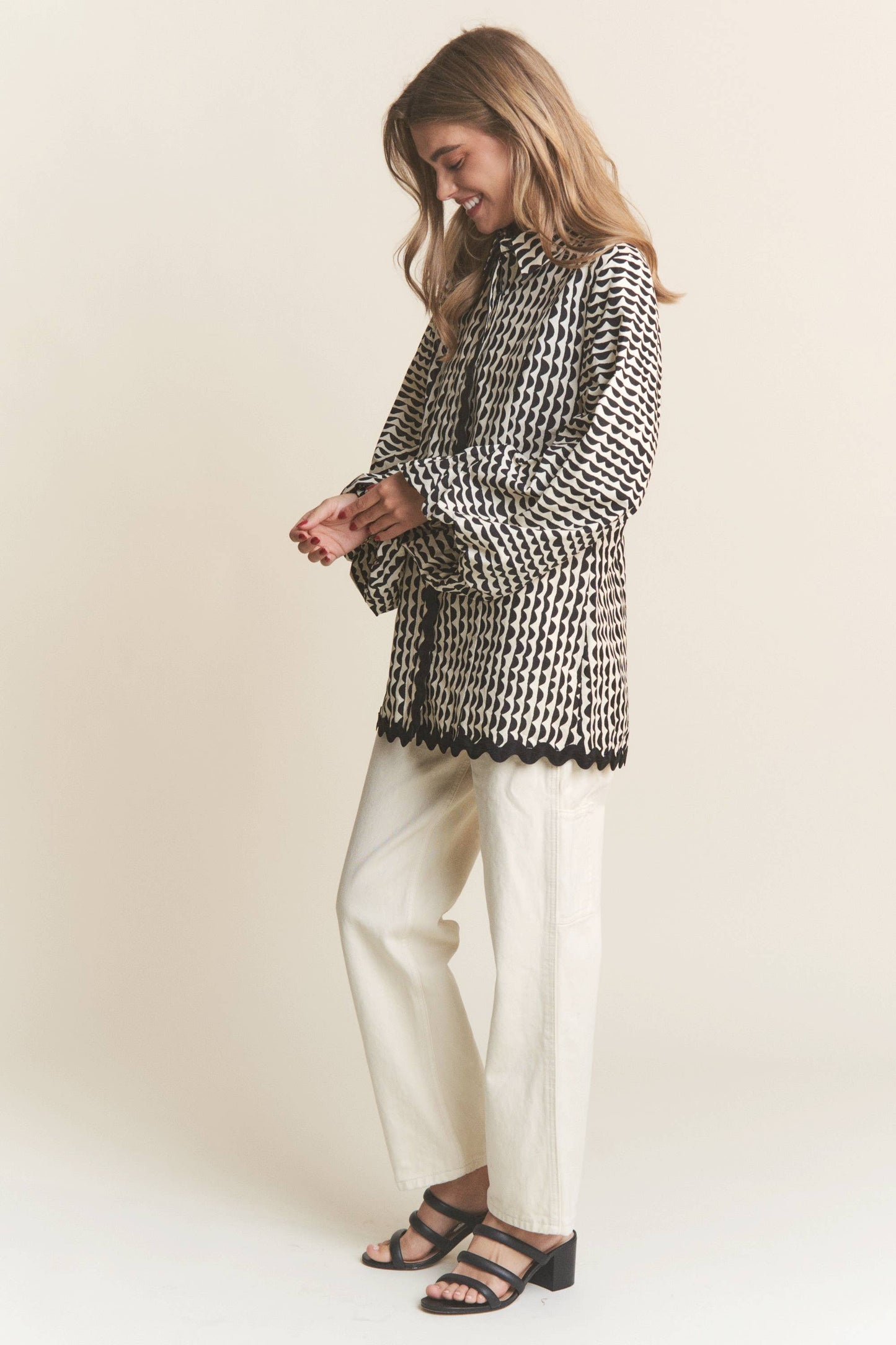 Onyx Stripe Blouse