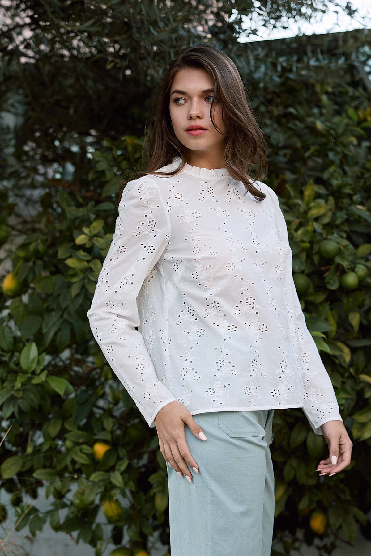 Snowdrop Eyelet Blouse