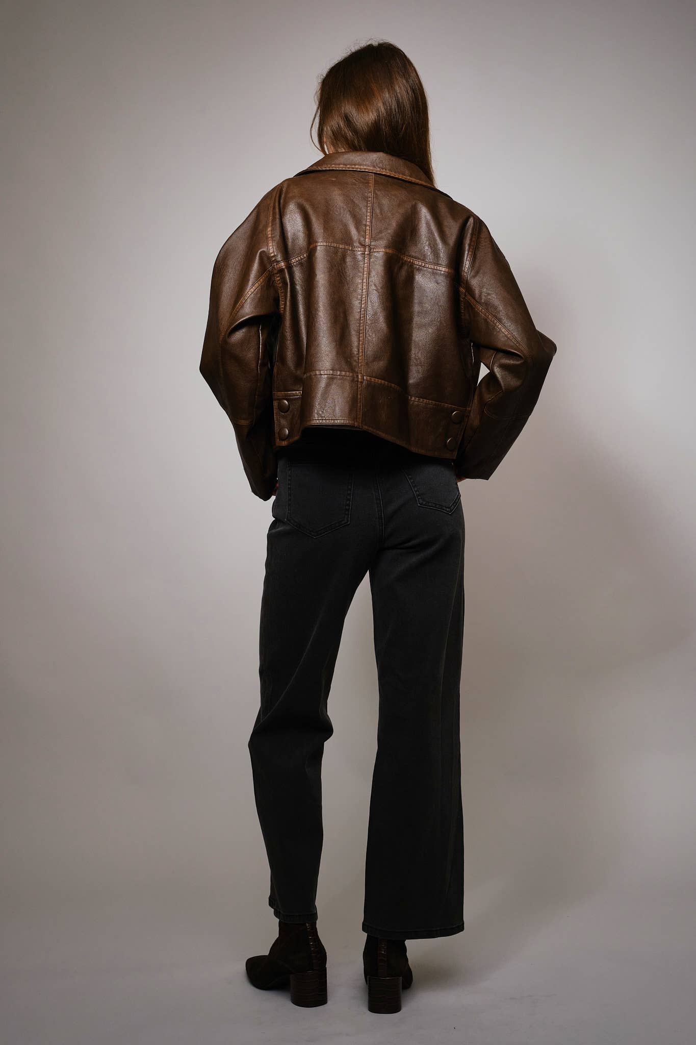 Oversized Leather Jacket