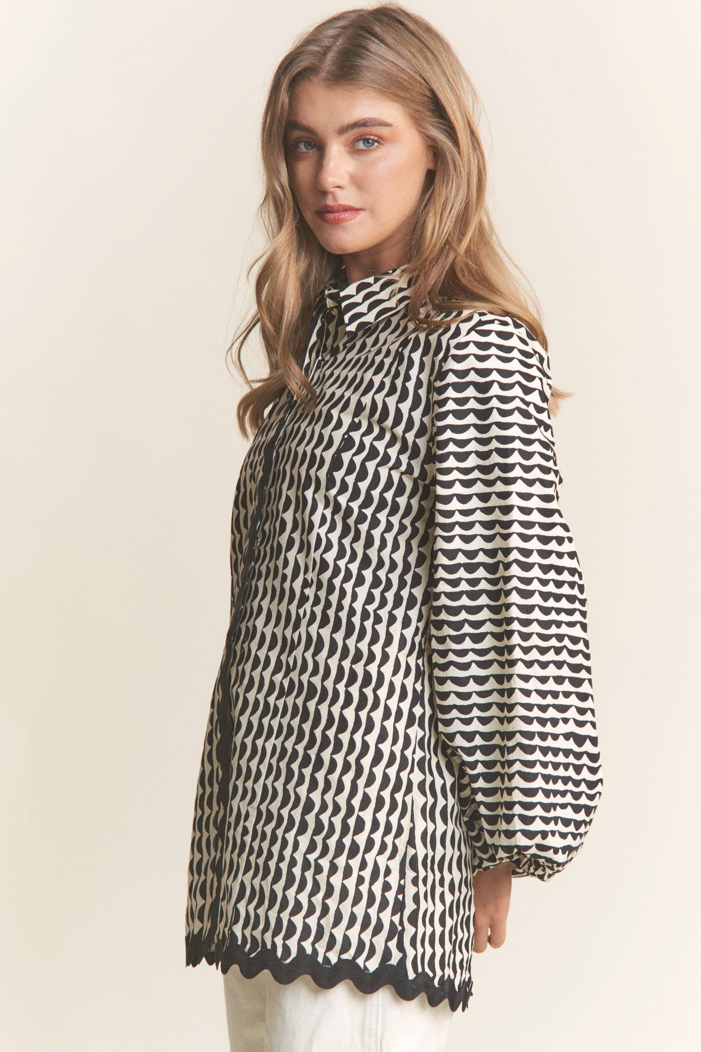 Onyx Stripe Blouse