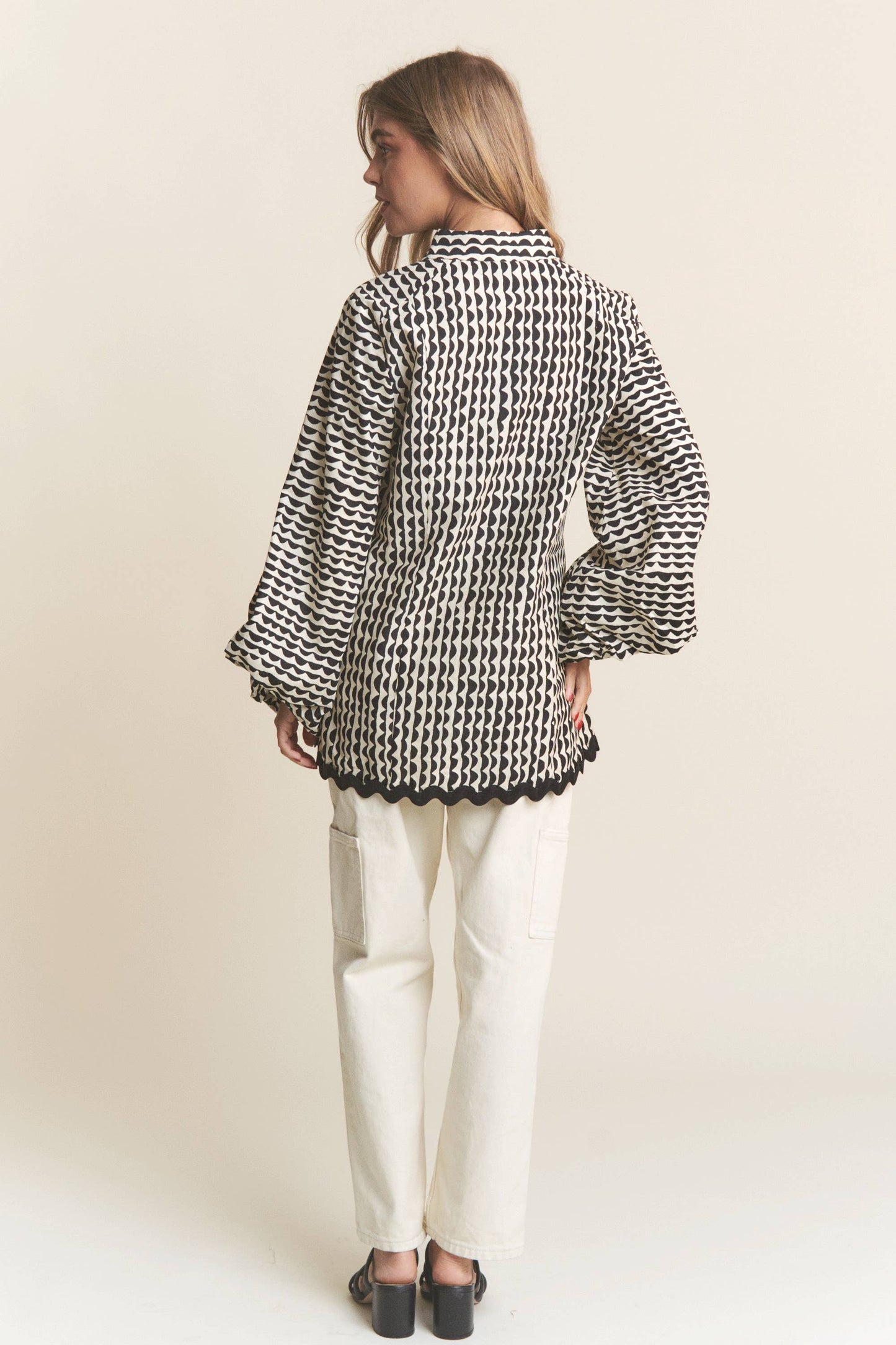 Onyx Stripe Blouse