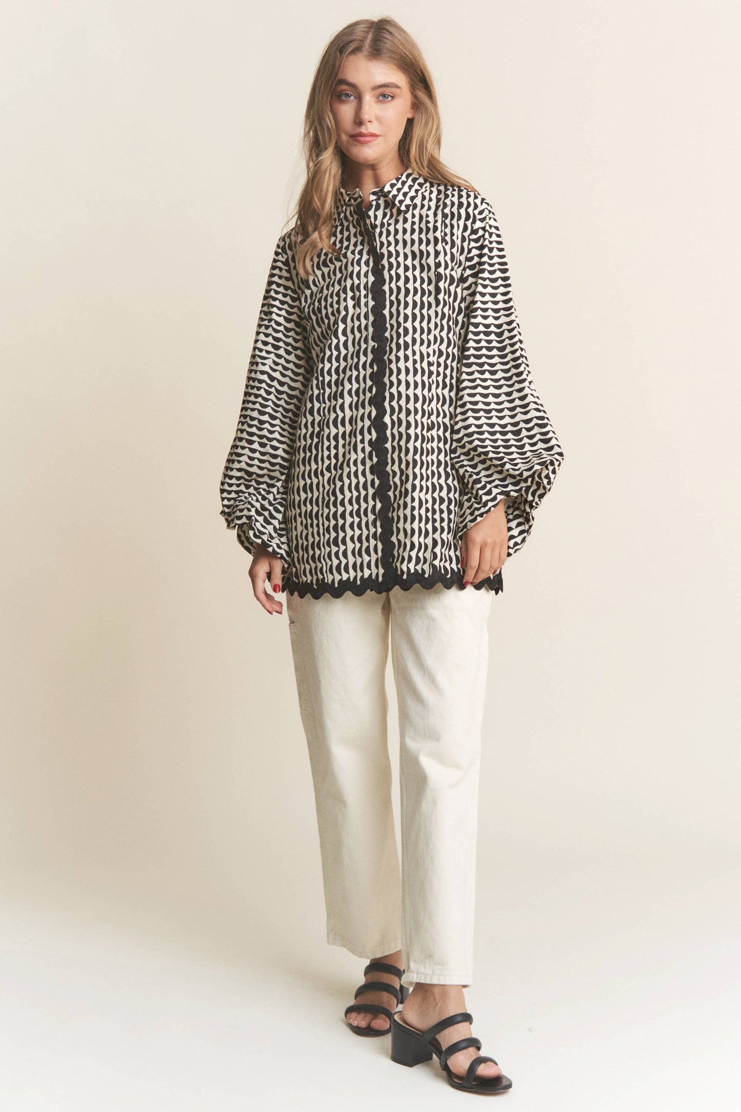 Onyx Stripe Blouse