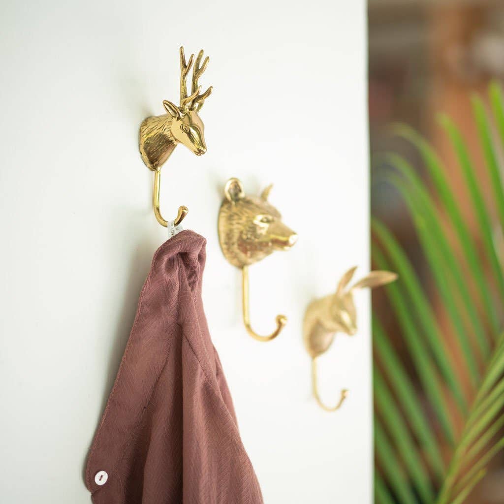 Deer Brass Hook