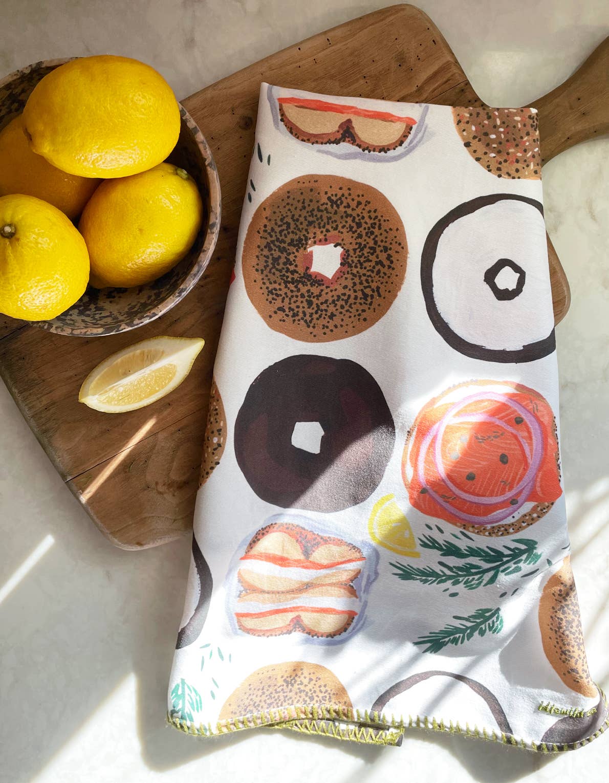 Bagel Tea Towel