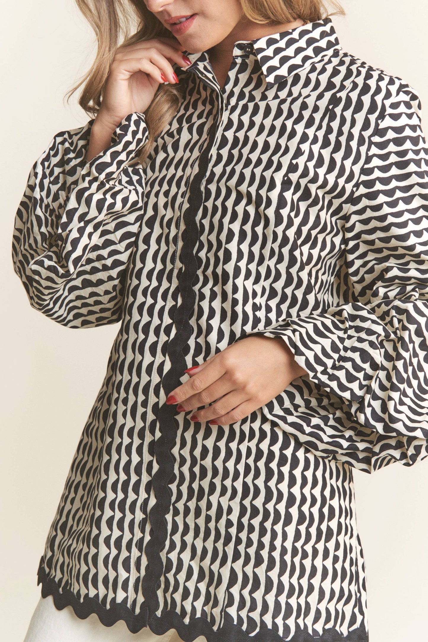 Onyx Stripe Blouse