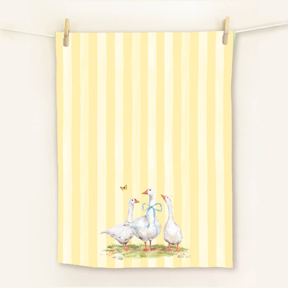 Fancy Goose Tea Towel