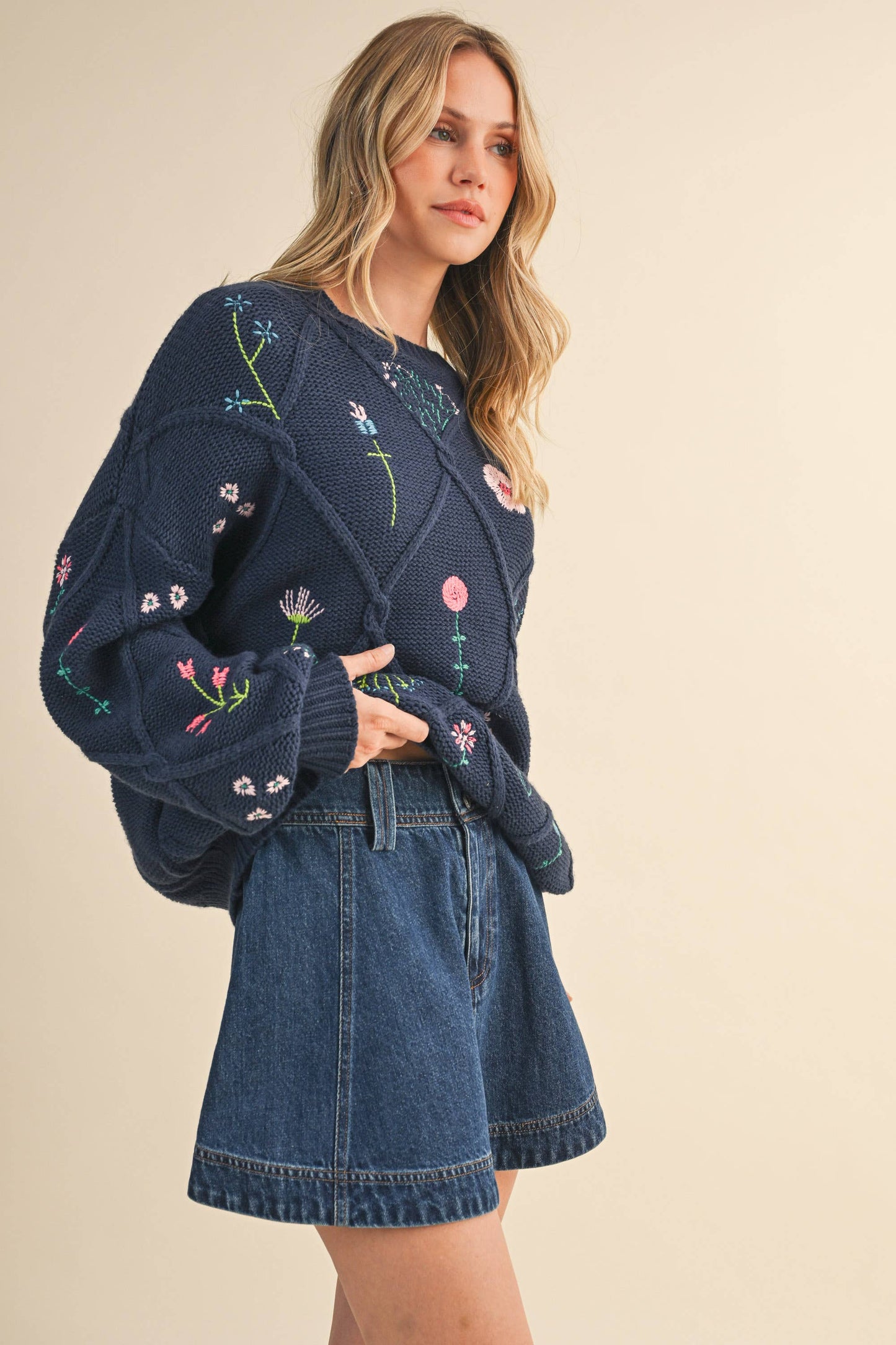Floral Sweater