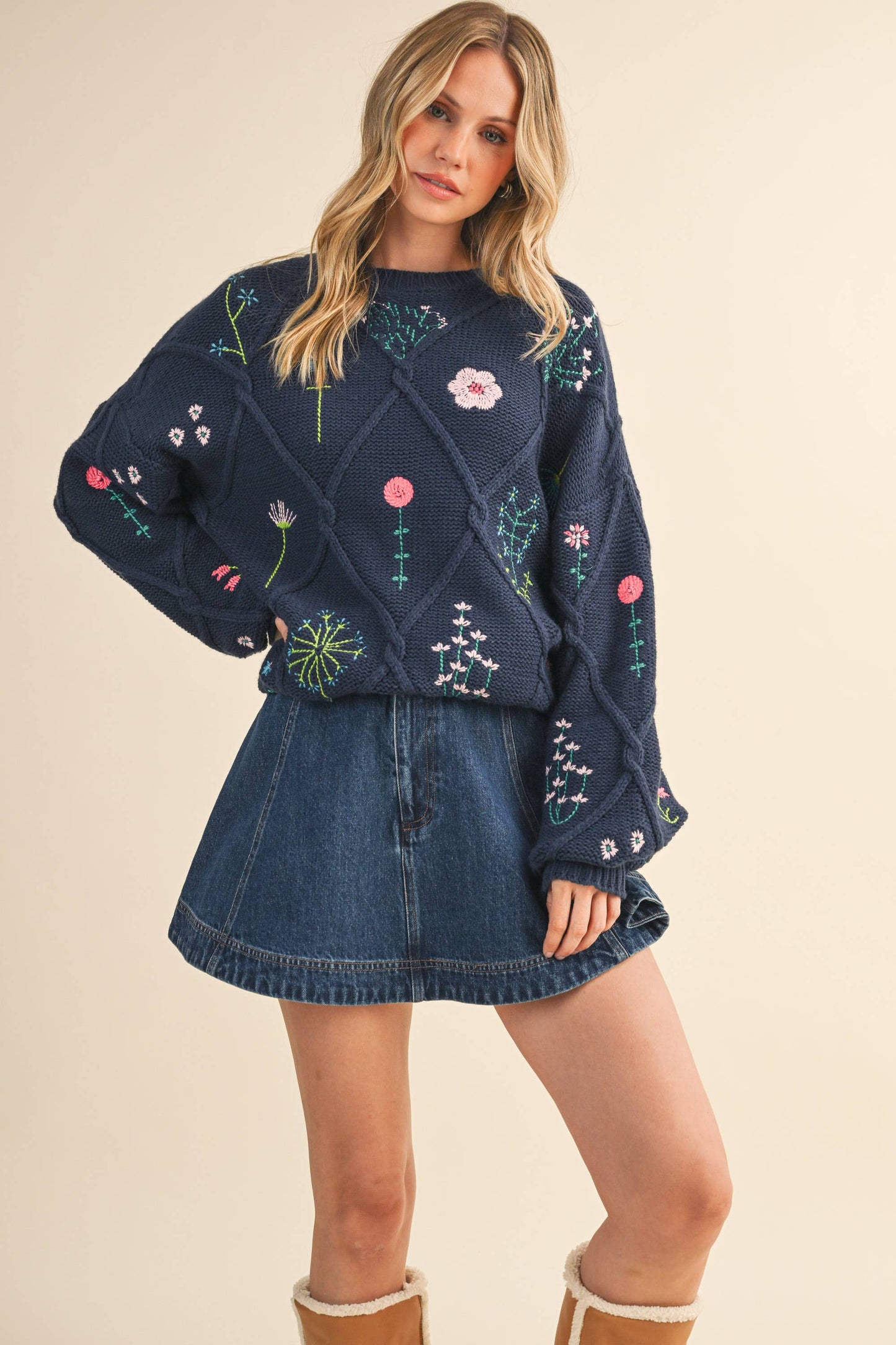 Floral Sweater