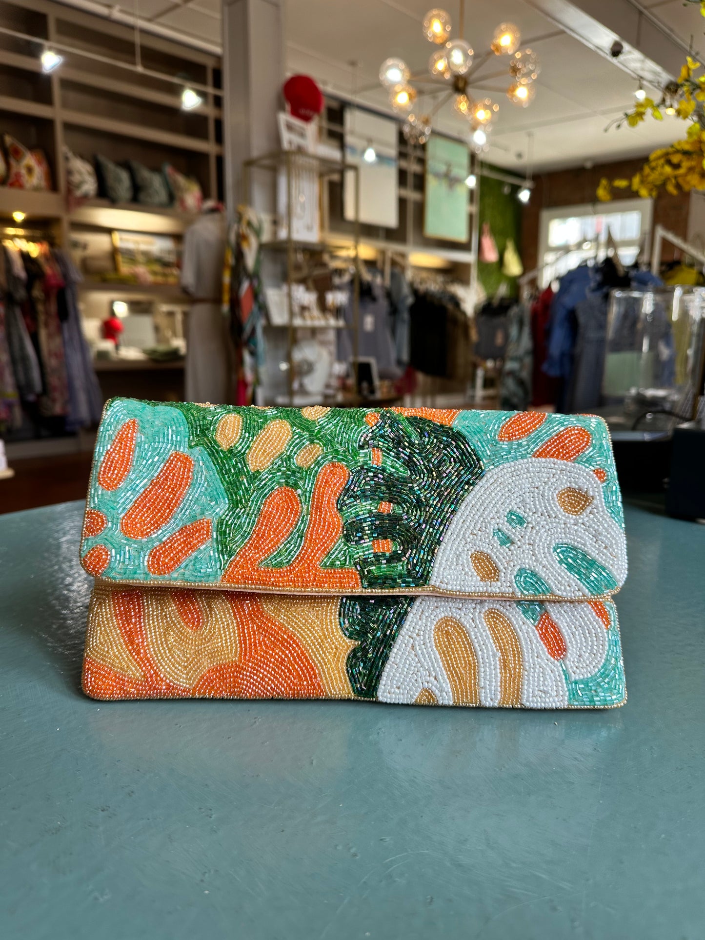 Coral Breeze Clutch