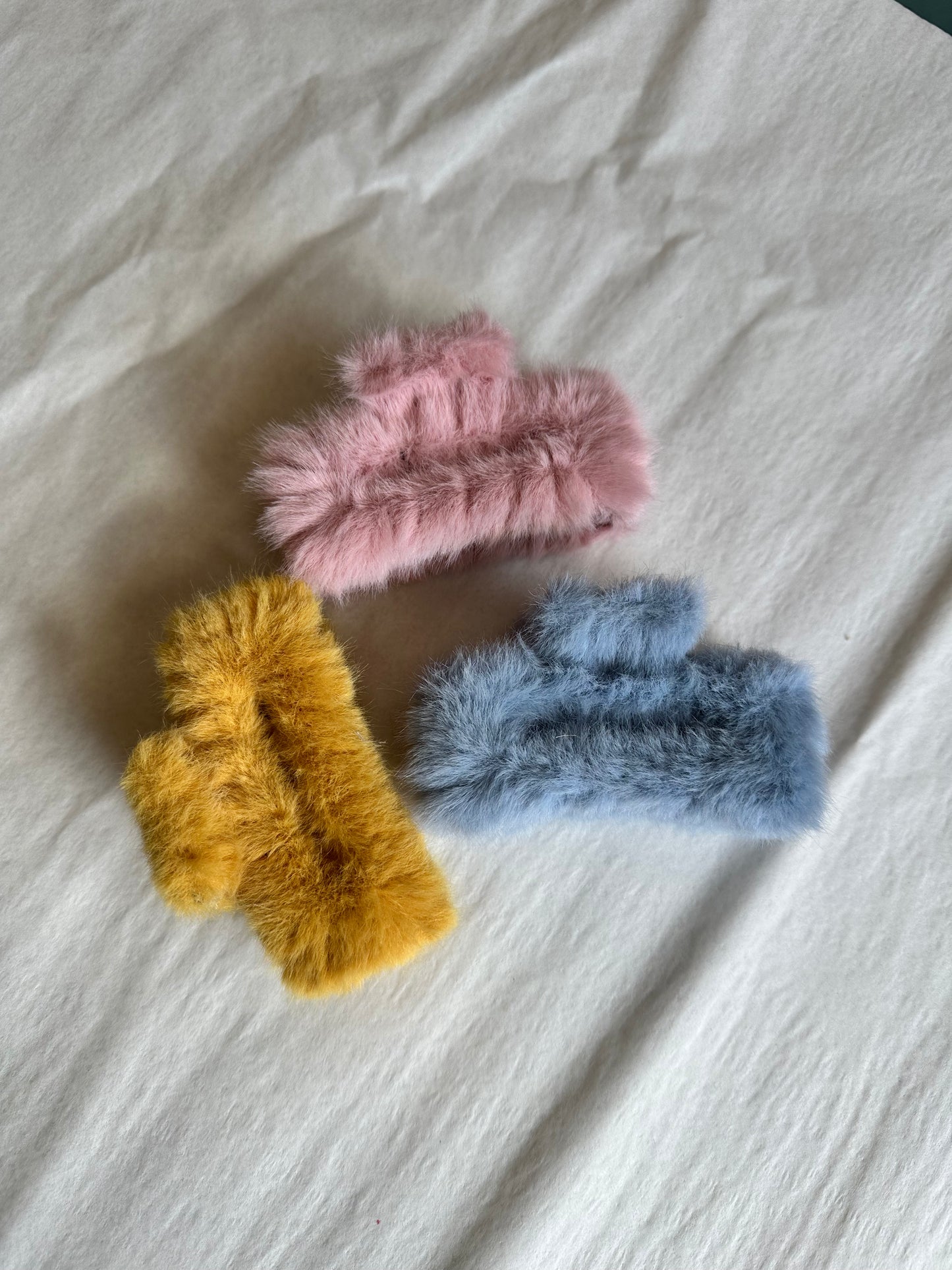 Fuzzy Fluffy Hair Clip