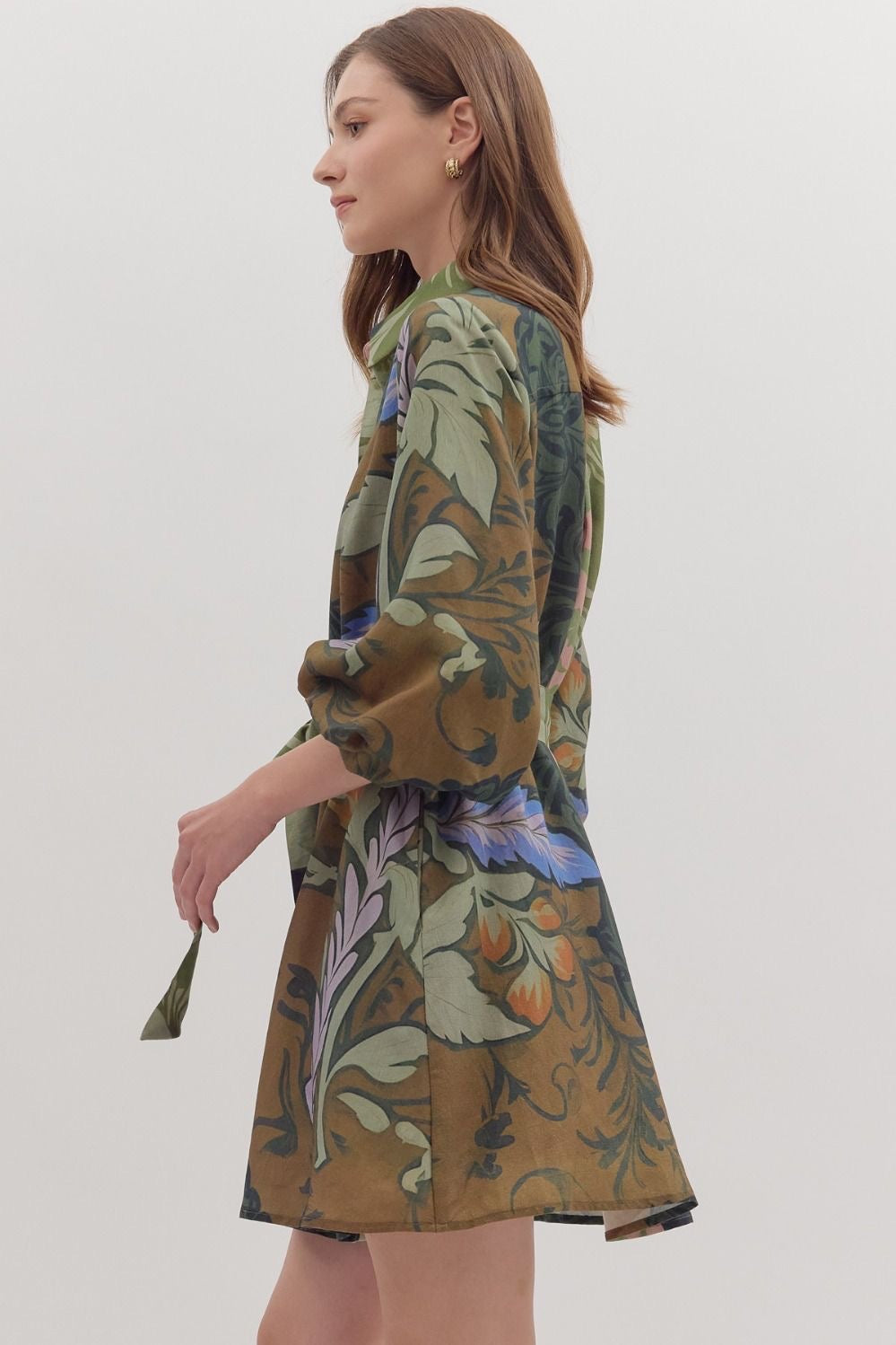 Olive Bloom Dress