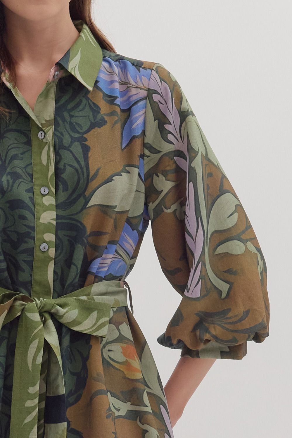 Olive Bloom Dress