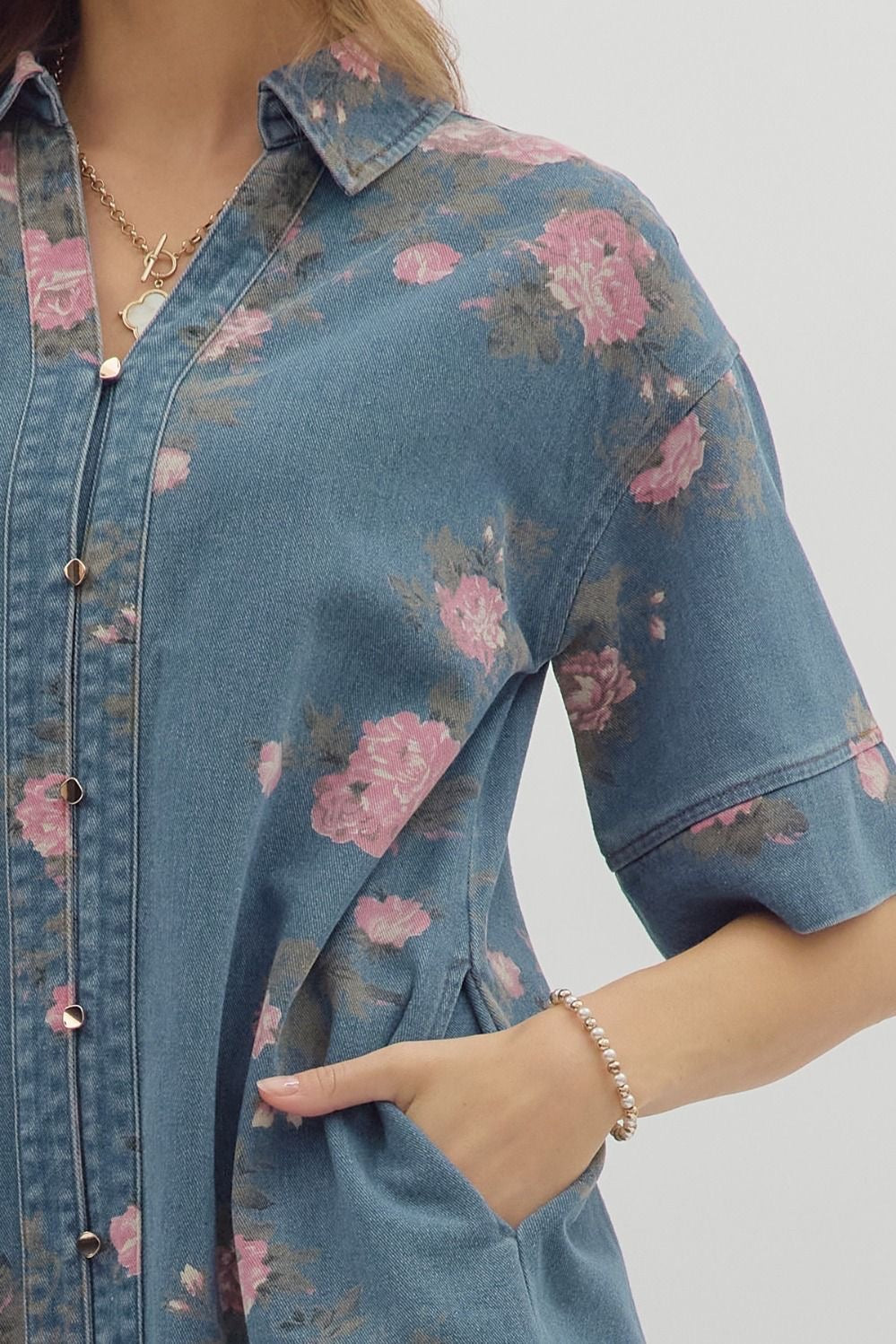 Meadow Blues Mini Dress
