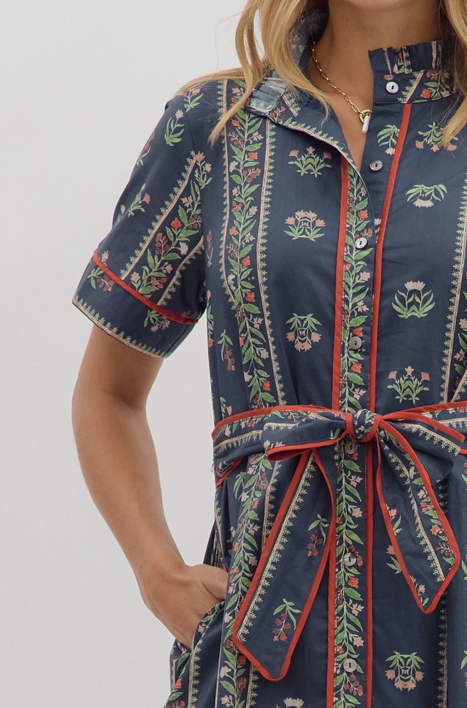 Sapphire Bloom Dress