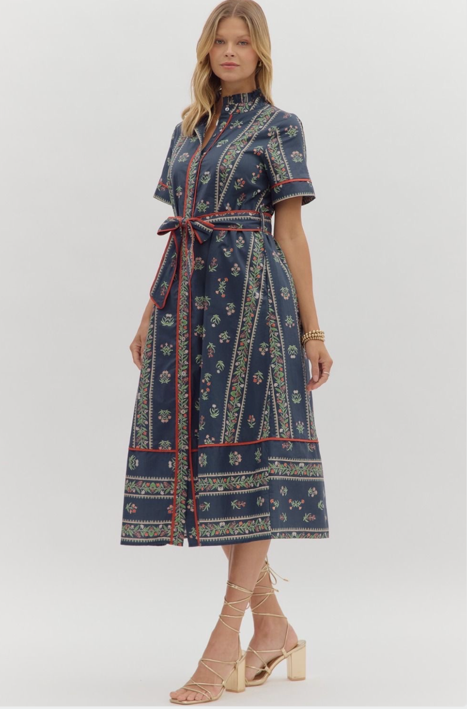 Sapphire Bloom Dress