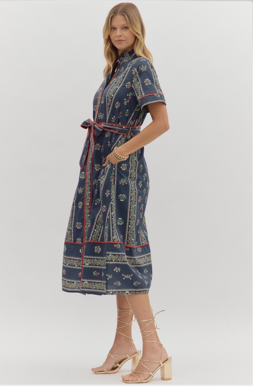 Sapphire Bloom Dress
