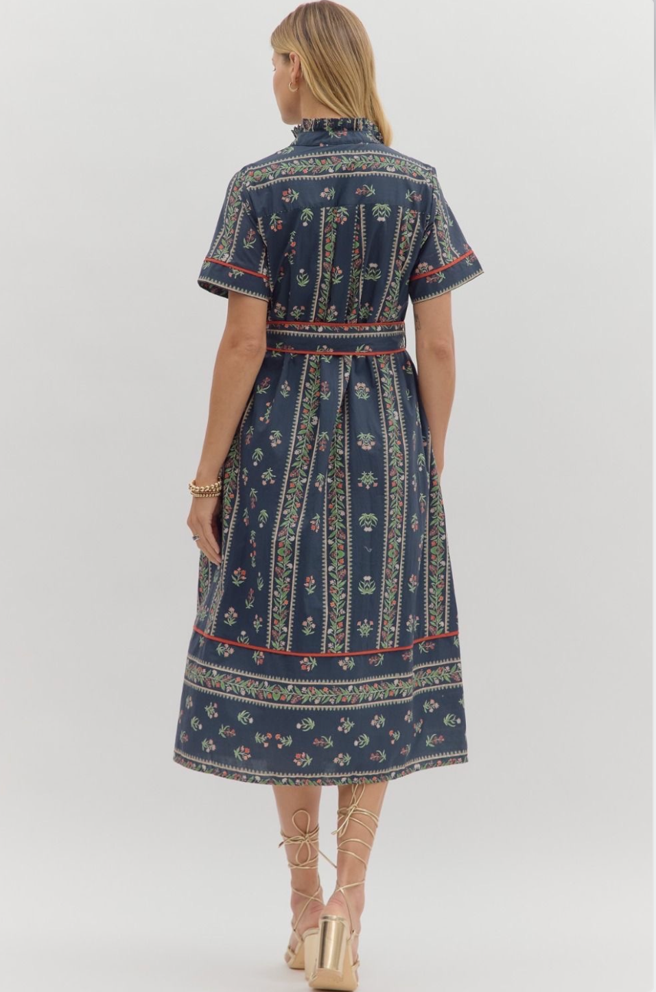 Sapphire Bloom Dress