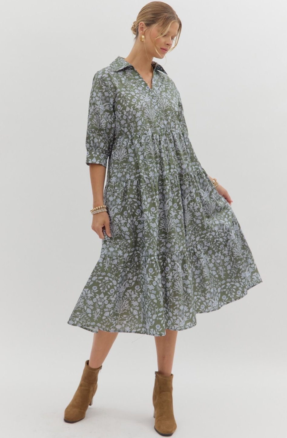 Jade Bloom Dress