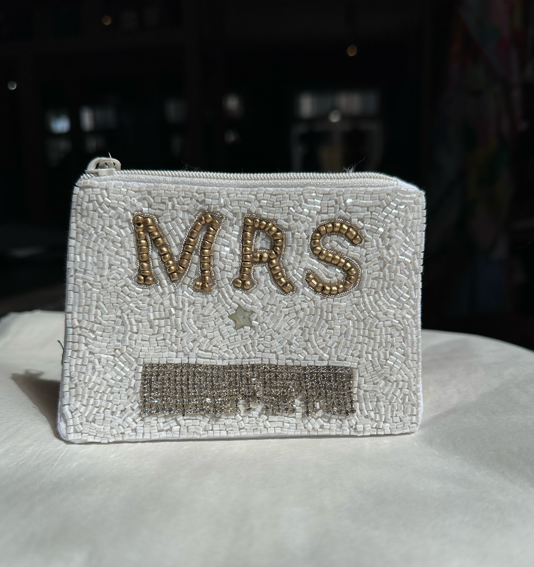 The "Mrs" Beaded Coin Purse