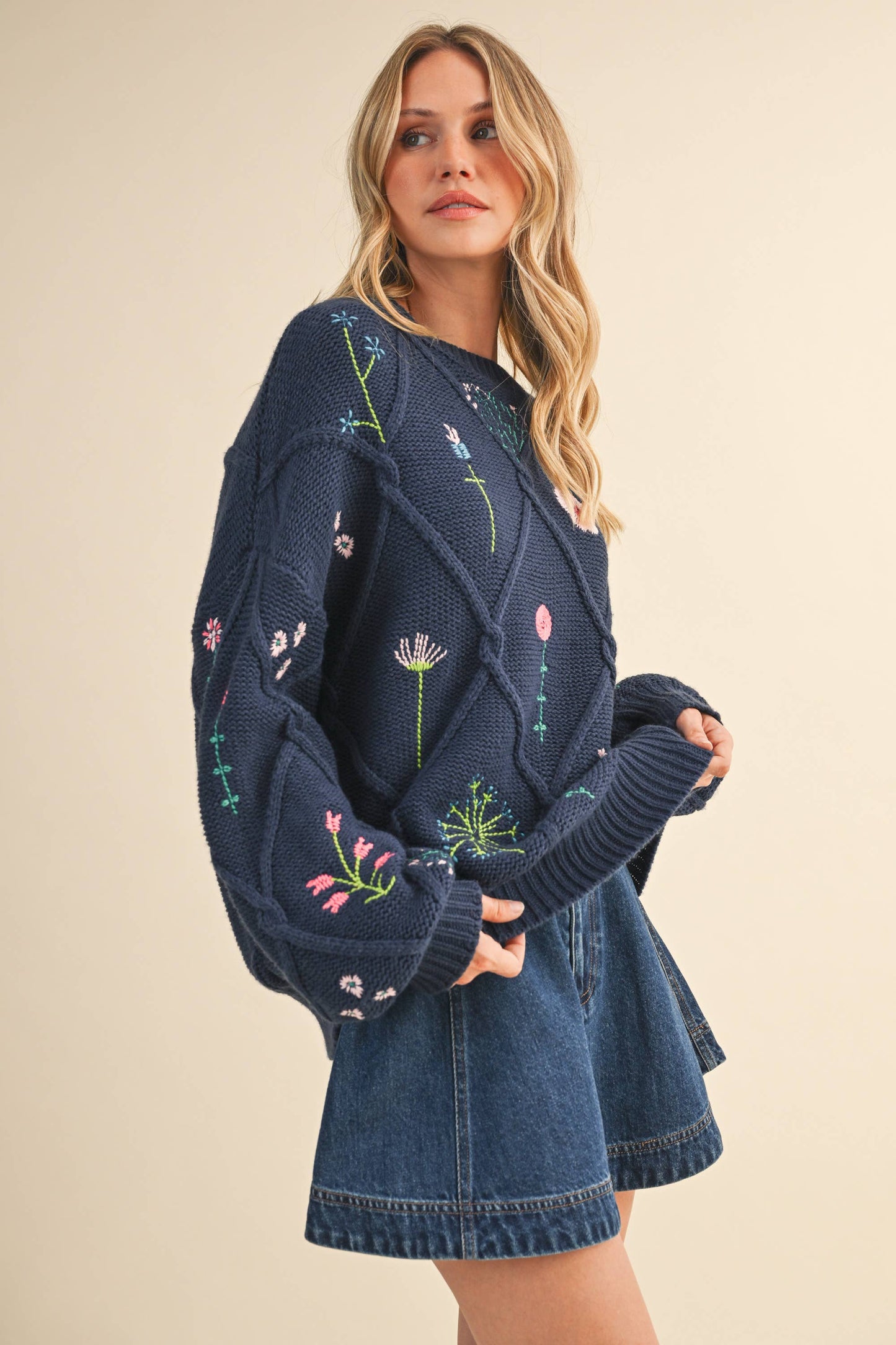 Floral Sweater