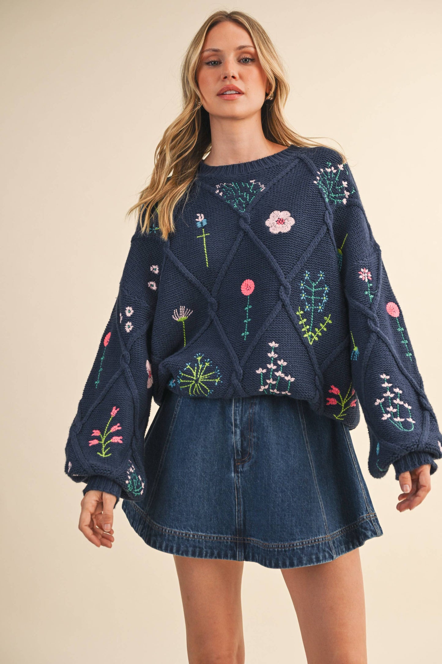 Floral Sweater