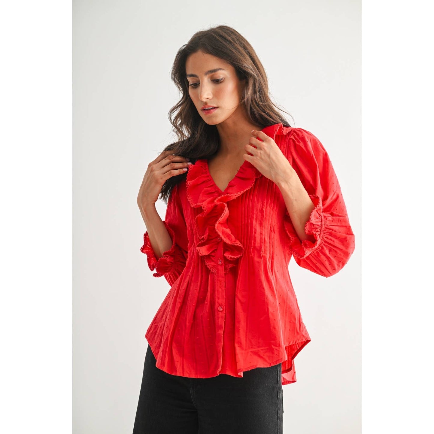 Scarlet Bloom Blouse
