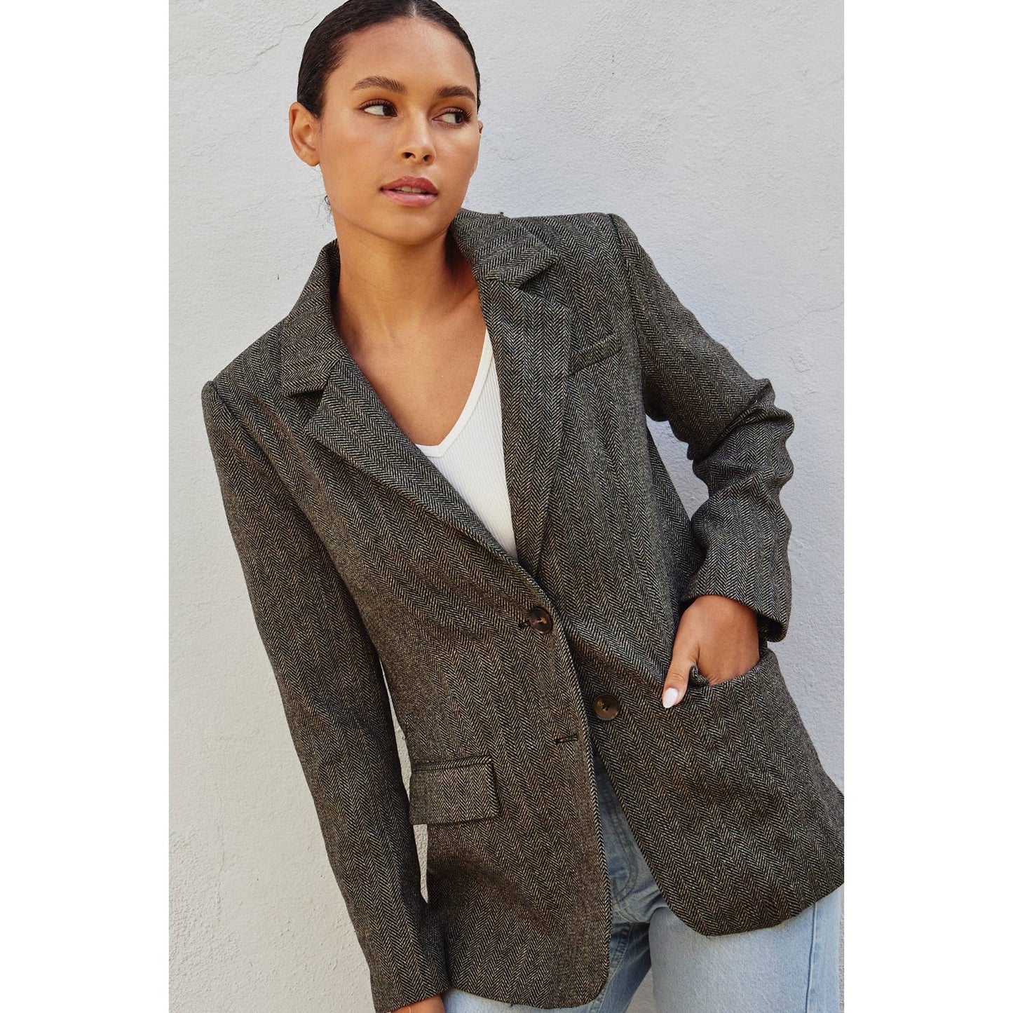 Herringbone Blazer