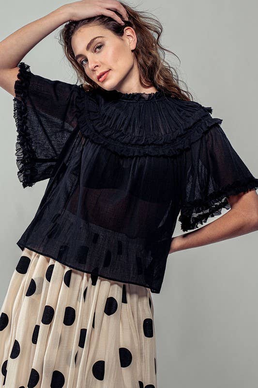 Larkspur Sheer Blouse