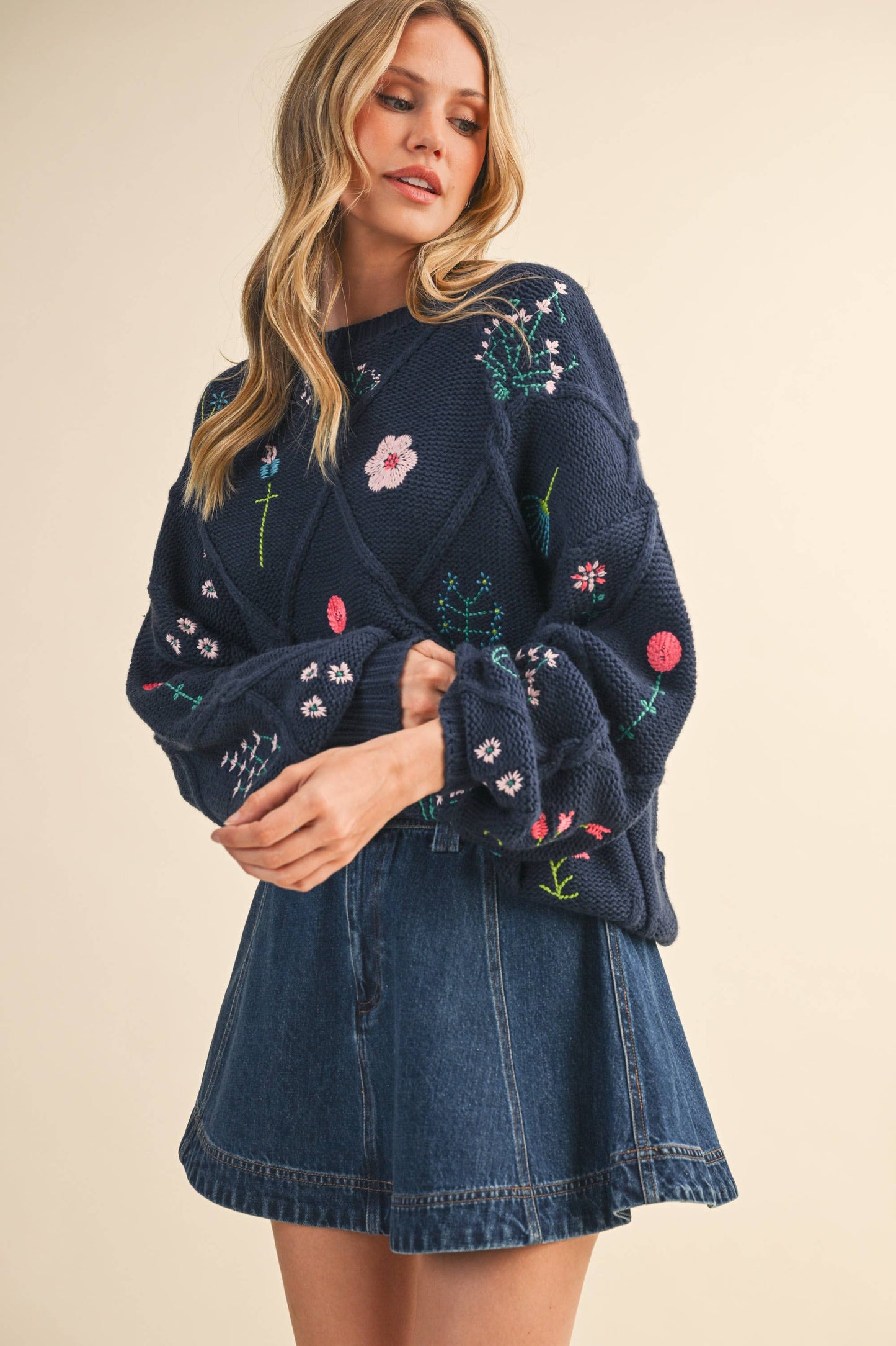 Floral Sweater