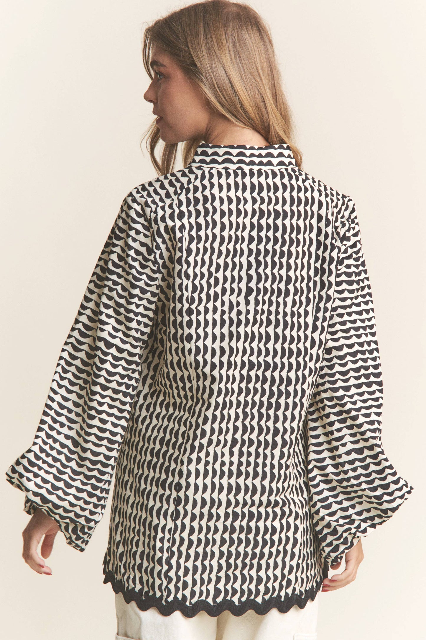 Onyx Stripe Blouse