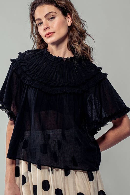 Larkspur Sheer Blouse