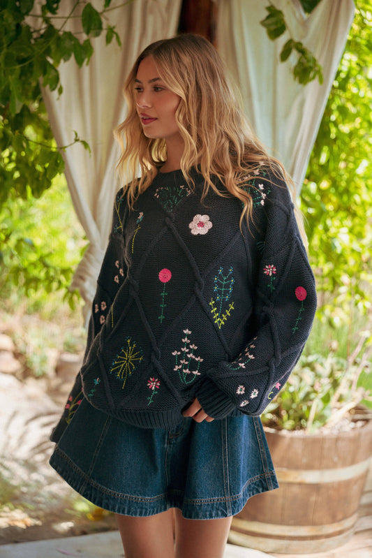 Floral Sweater