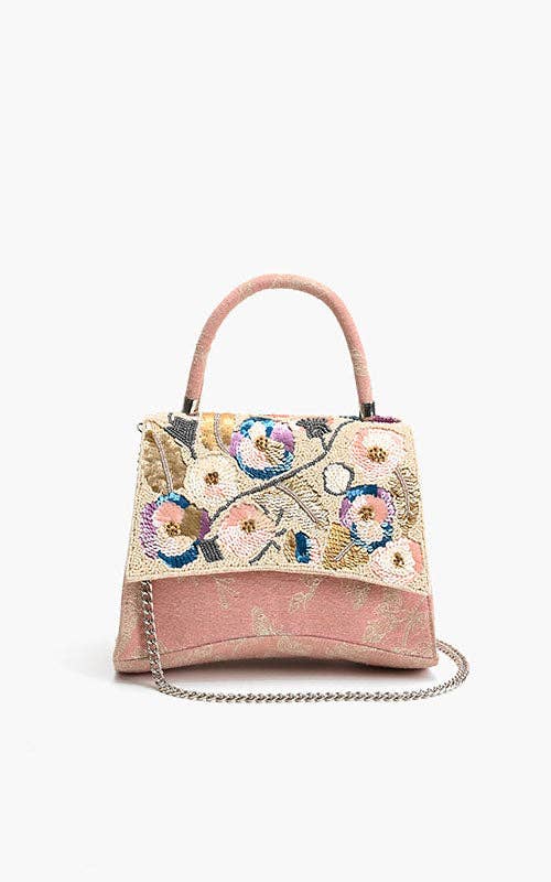 Pansy Chocolate Paradise Top Handle Bag