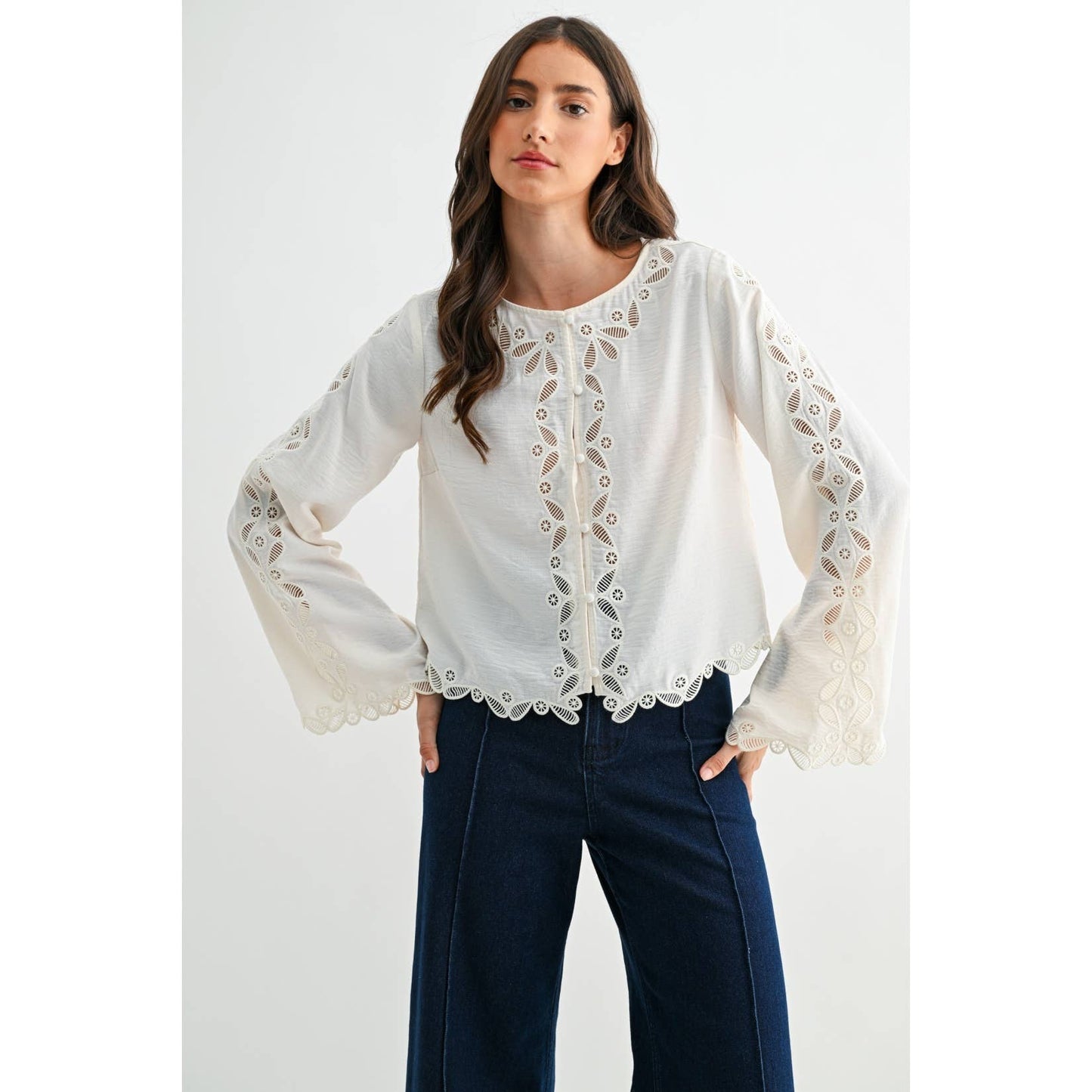 Ivory Lace Blouse