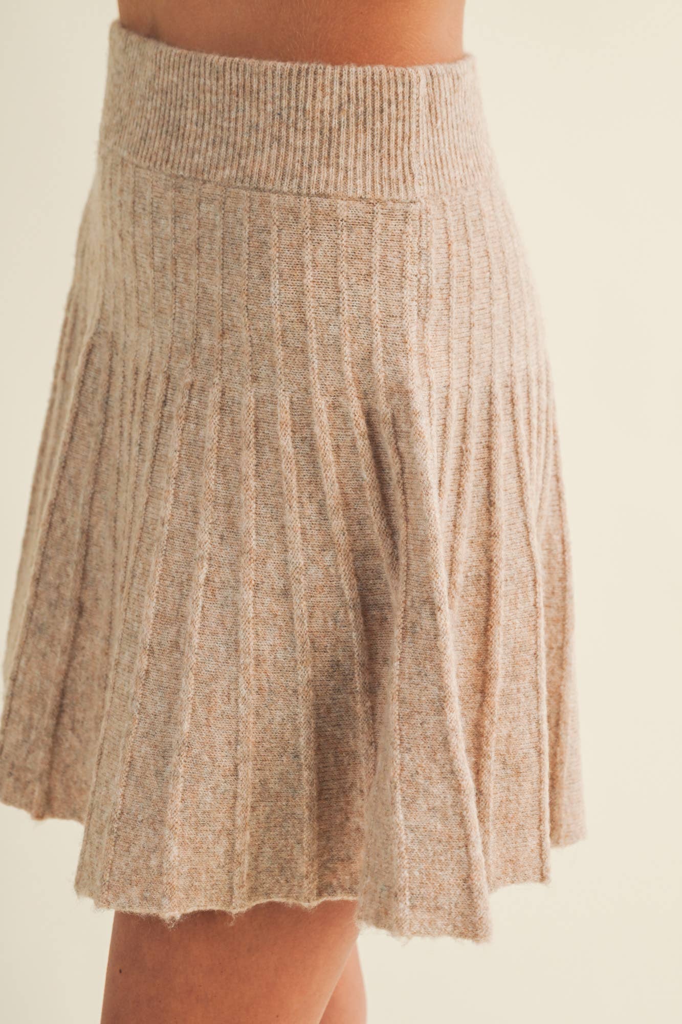 High-Waist Knit Skirt