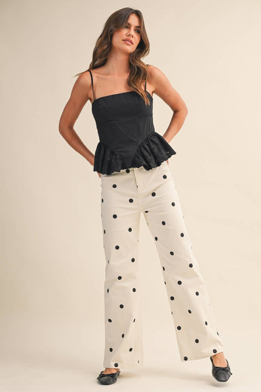 Dotty Denim Pants