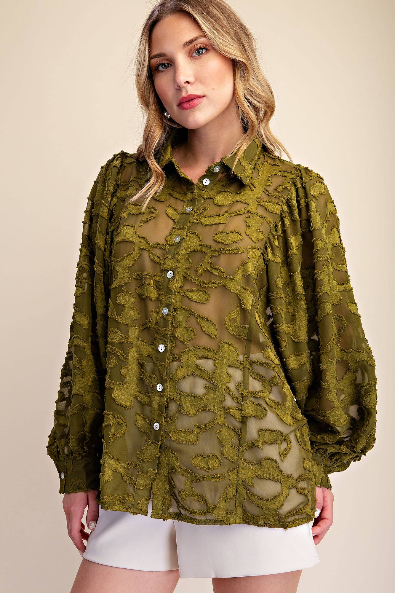 Oversized Sheer Long Sleeve