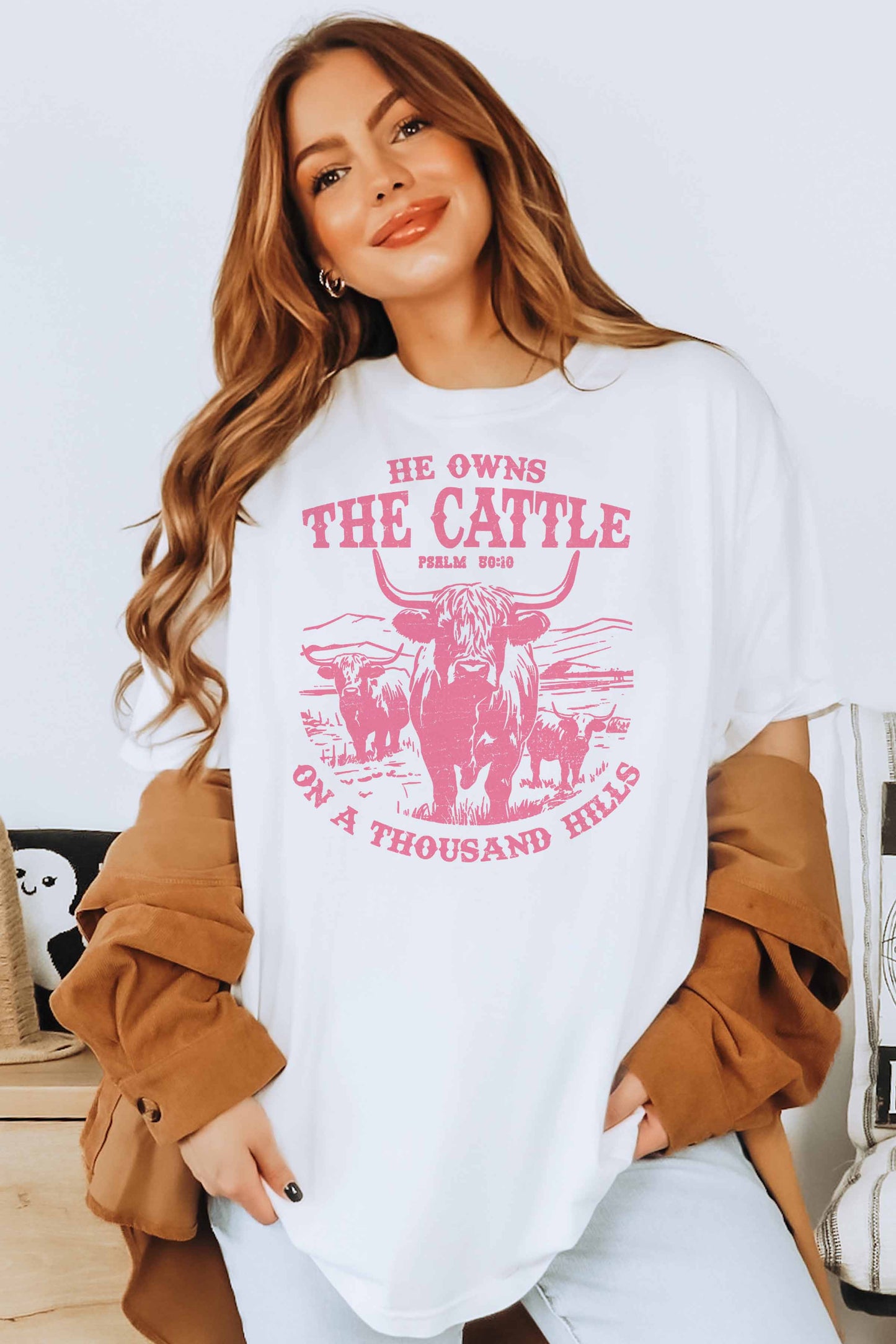 'He Owns the Cattle" Tee