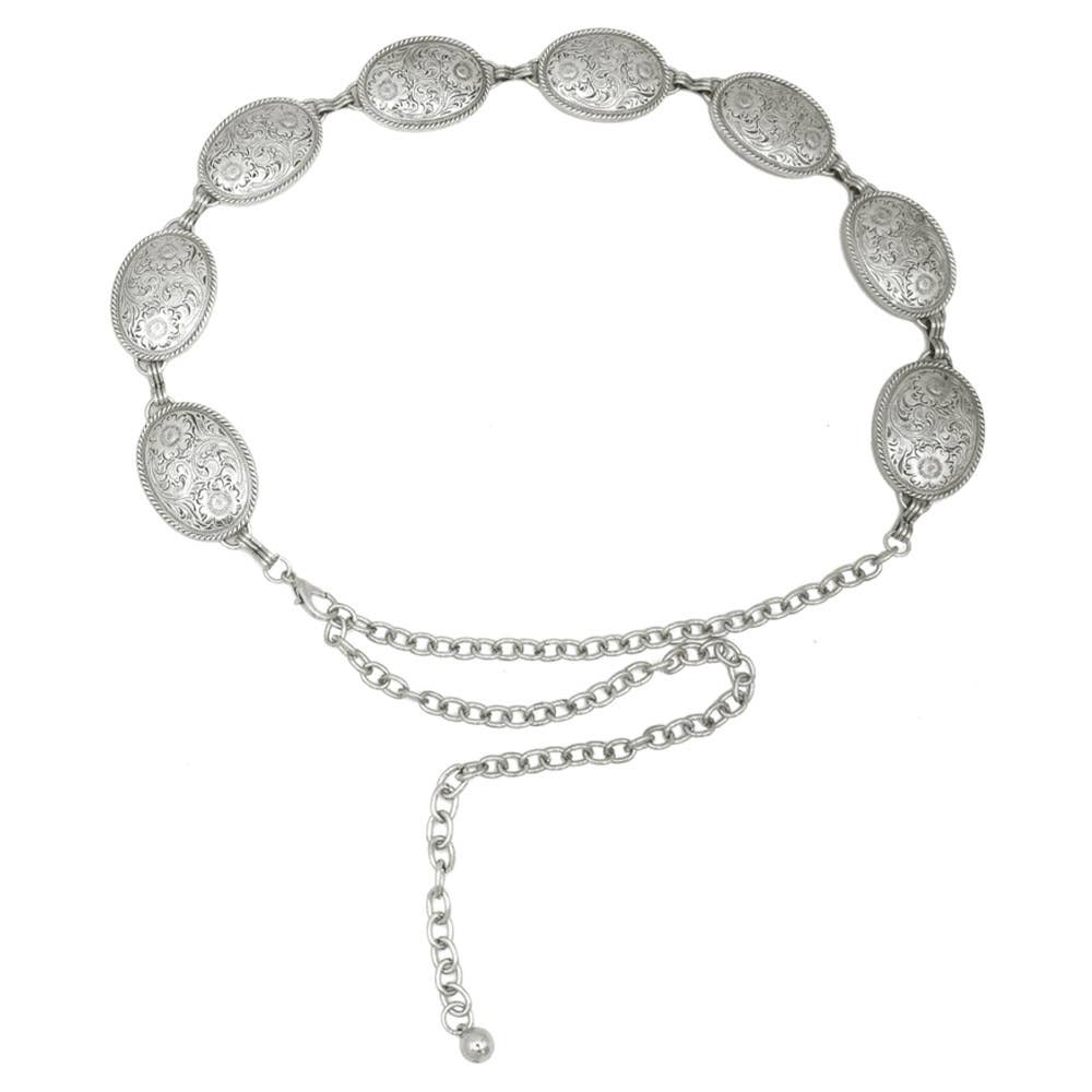 Flora Concho Chain Belt