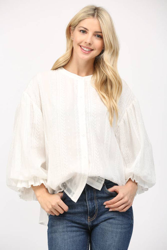 Magnolia Bubble Blouse