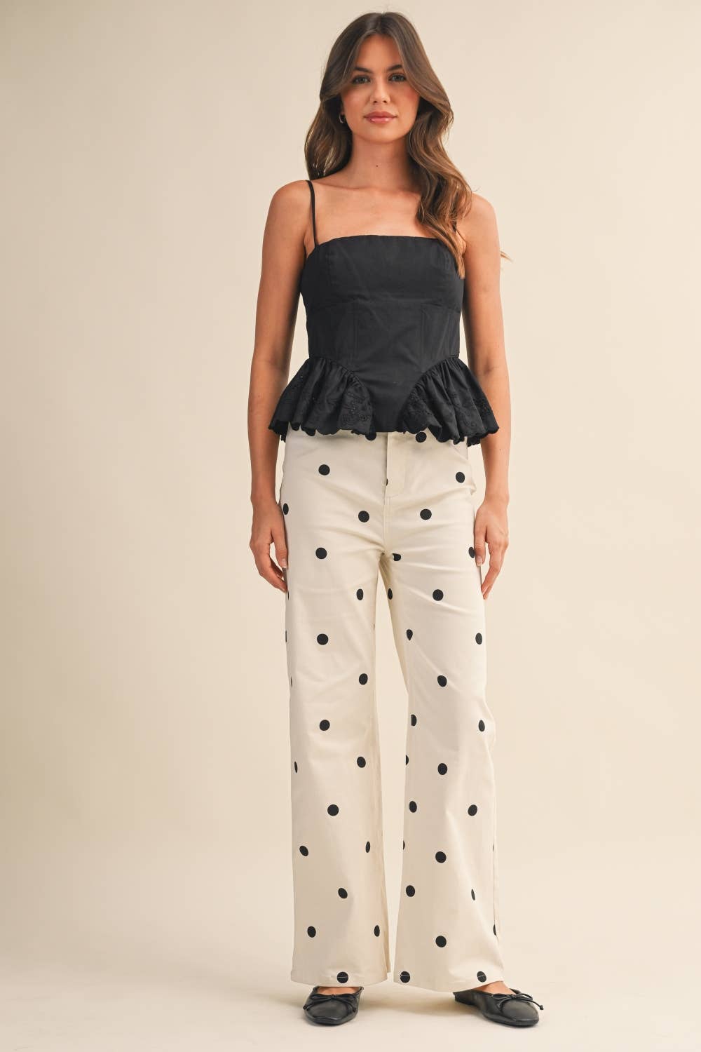 Dotty Denim Pants