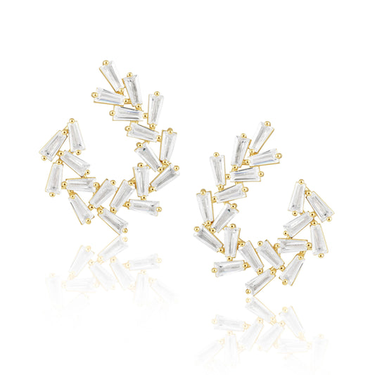 Arianna Baguette Earring