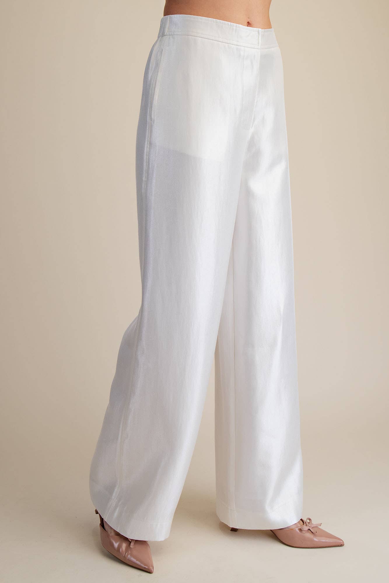 Pearl White Shimmer Pants