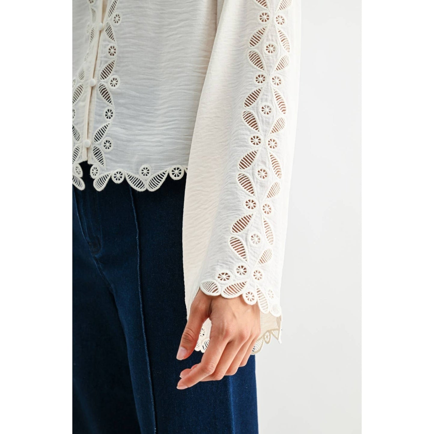 Ivory Lace Blouse