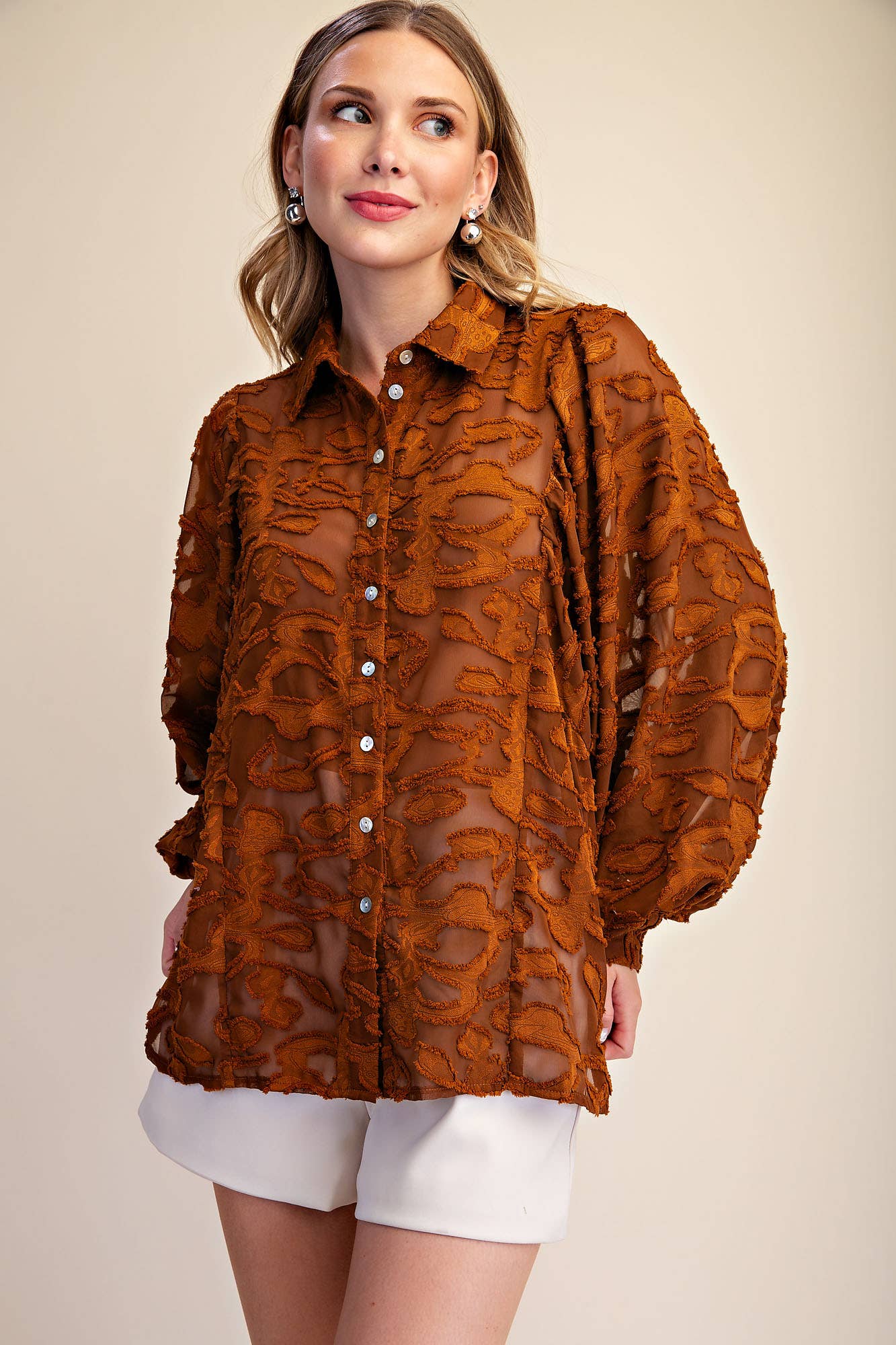 Oversized Sheer Long Sleeve