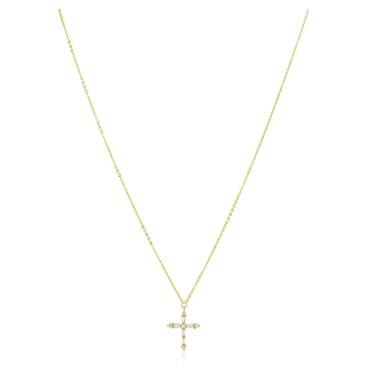Gabriella CZ Cross Necklace