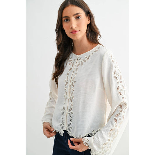 Ivory Lace Blouse