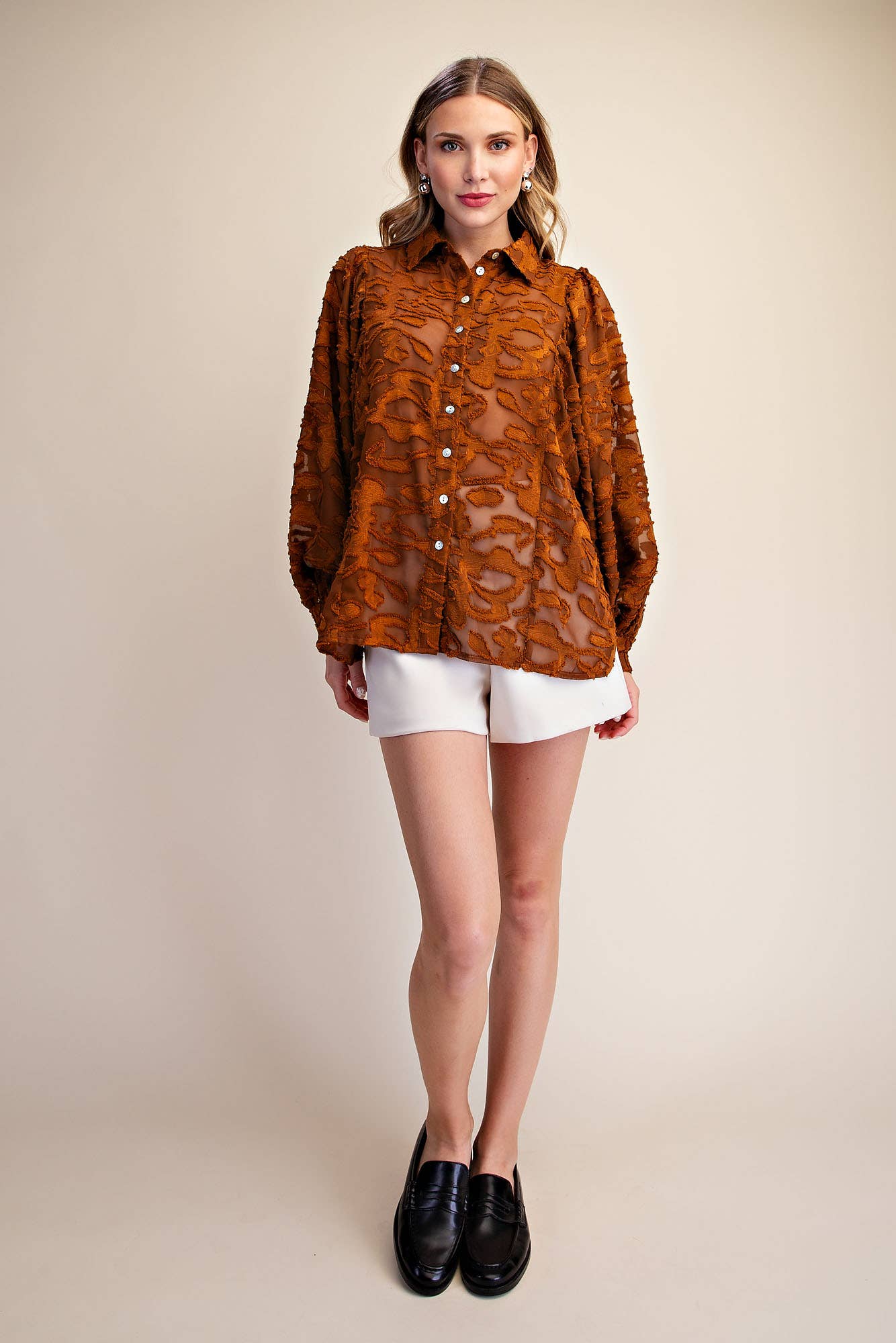 Oversized Sheer Long Sleeve