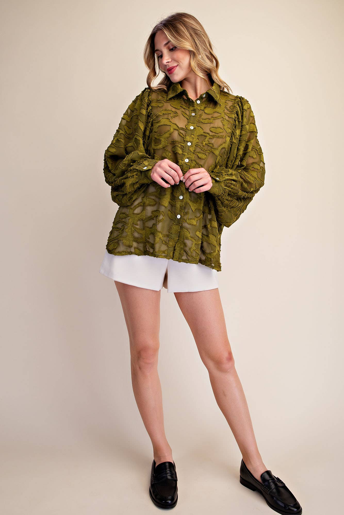 Oversized Sheer Long Sleeve